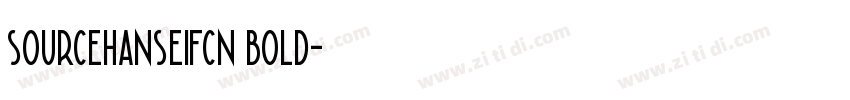 sourcehanseifcn bold字体转换